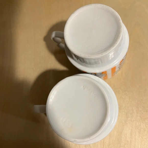 Pair of Vintage Stacking Coffee Tea Cups - Picture 8 of 9